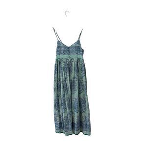 Anokhi Medium Maxi Dress Sleeveless Ethnic Hand Block Boho Cotton Womens READ
